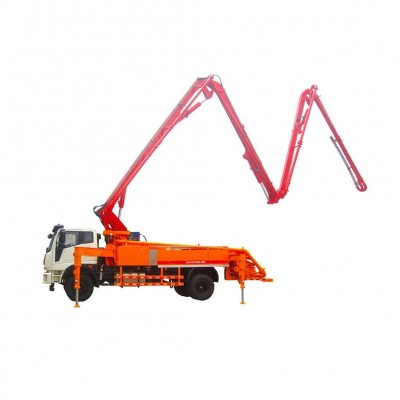 Mini truck mounted concrete boom pump truck for sale